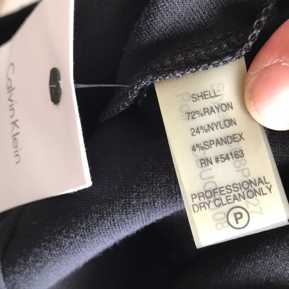 Flattering Gorgeous Black Dress Calvin Klein Sz 6 - Picture 6 of 8